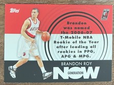 2007 Topps Brandon Roy - Generation Now Insert #GN26 Portland Blazers