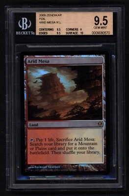 Arid Mesa foil - Zendikar - MTG Magic the Gathering - BGS MINT 9.5 - Image 1 of 2