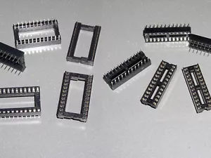 Montaggio IC socket 24 pin DIL DIP socket stretto o largo 2, 5, 10 pz. - Foto 1 di 7