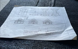 Planos de planta Innsbruck 2634 Grenoble 2634 diseños de casas originales de una página años 60 - Imagen 1 de 2