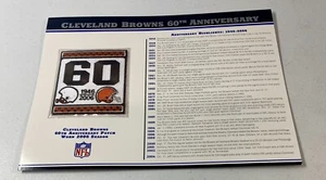 *BRAND NEW* Willabee & Ward NFL 60th Anniversary Cleveland Browns Patch 60 - Picture 1 of 2