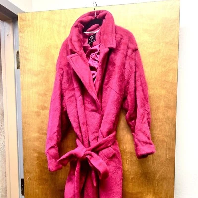 Isaac Mizrahi женщин уютный надежном длинное пальто вырез воротник карманы рубин - размер 3 X - Изображение 1 из 4