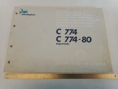 catalogo parti ricambio originale trattore Lamborghini 1989 C774 774-80 774 ergo - Immagine 1 di 4