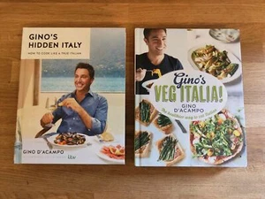 BOOK - X2 Gino D'acampo Italian Cooking Books Hardbacks Bundle - Picture 1 of 2
