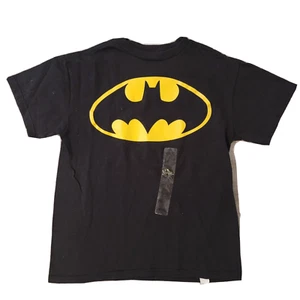 DC Comics Batman Logo Youth Small Black T-shirt - New - Picture 1 of 6
