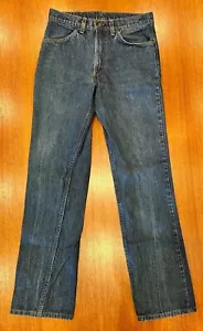 Vtg '80s Levis 519 0217 Dark Wash Denim Jeans Orange Tab 31x34 Retro Rockabilly - Picture 1 of 9