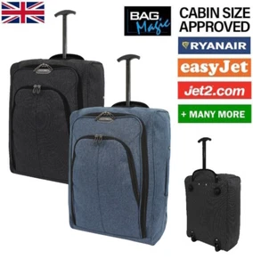 Cabin Approved Hand Luggage Suitcase, Lightweight Compact With Wheels 50x35x20cm - Picture 1 of 29
