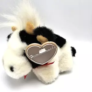 "Calentadores de corazón 1993 de peluche animal de peluche negro blanco 7" colección Summit 1993 toro vaca - Imagen 1 de 9