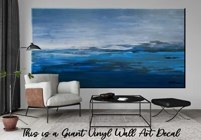 Large Canvas Wall Art Mural Abstract Wallpaper Peel & Stick Canvas Vinyl Decal - Imagem 1 de 4