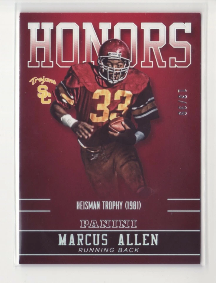 2015 Panini Collegiate USC Honors Silver Marcus Allen /99 - Flat S/H - Image 1 of 1