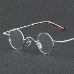 Antike kleine runde Retro Lesebrille japanische Metallbrille 0 bis +6,00* - Bild 1 von 14