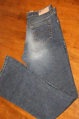 Pantalones de mezclilla Buffalo David Bitton Miami-X acampanados algodón azul para mujer talla 27 x 30 A4 Foto 1 de 4