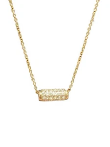Apt. 9 Goldtone 16” Necklace with Crystal Tube Charm - Picture 1 of 5