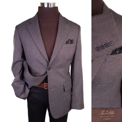 Tasso Elba Mens Sport Jacket Blazer Coat 2 Button Wool Blend Size M 39-41 EUC - Image 1 of 4