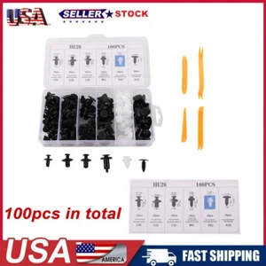 For Nissan Fastener Box Set Bumper Fender Liner Push Type Retainer Clips -100x - Picture 1 of 16