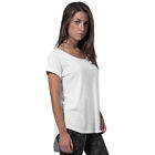 Cotton Addict Womens Long Slub Short Sleeve Cotton T Shirt