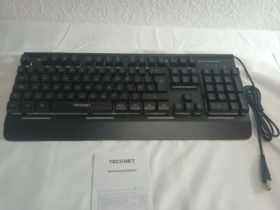 RGB Gaming Keyboard  105 Keys All-Metal Panel, 15-Zone RGB Illumination - Image 1 of 3