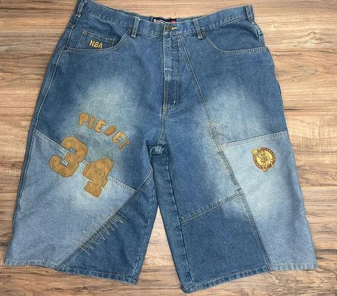 UNK DENIM Boston Celtics NBA Paul Pierce #34 Denim Shorts 40 Cover