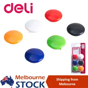 Assorted Color Whiteboard Magnetic Buttons Fridge Home Office Pins 30mm - Picture 1 of 12