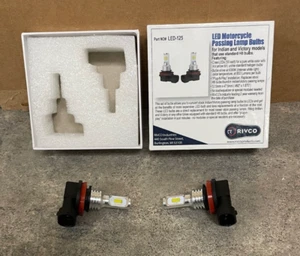 RIVCO LED MOTORCYCLE PASSING LAMP BULBS H8 INDIAN-POLARIS P/N LED-125 - Foto 1 di 2