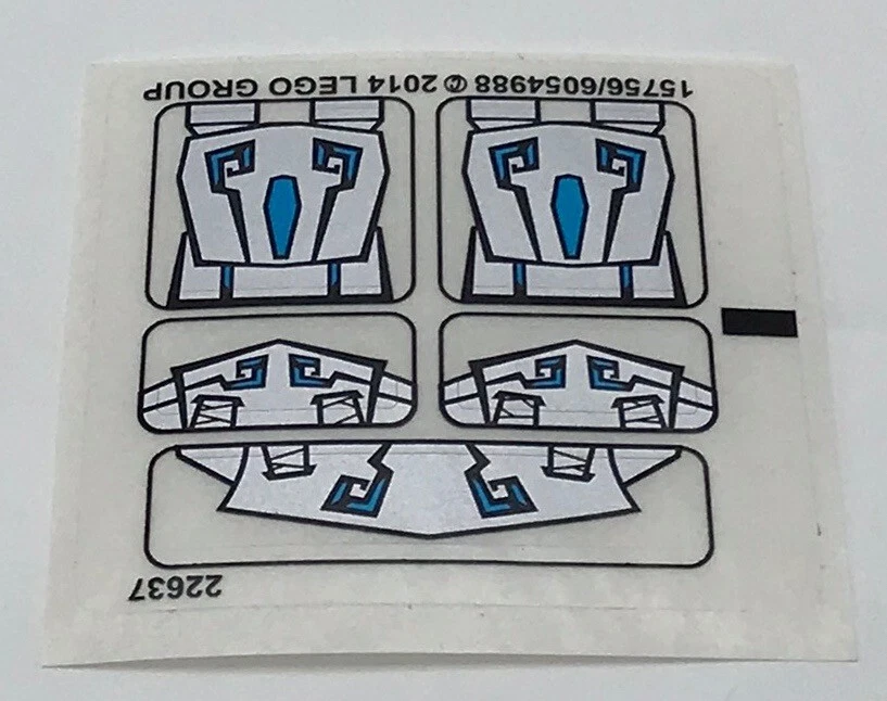 Lego New Sticker for Set 70125 Mechanical Silver Robot Pattern  - Image 1 of 1