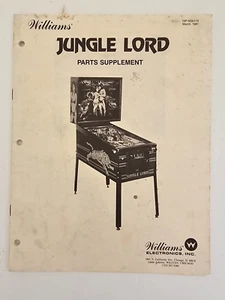 SUPLEMENTO PIEZAS WILLIAMS JUNGLE LORD - Imagen 1 de 3