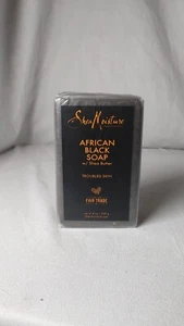 Shea Moisture African Black Soap w/ Shea Butter for Troubled Skin - Picture 1 of 5