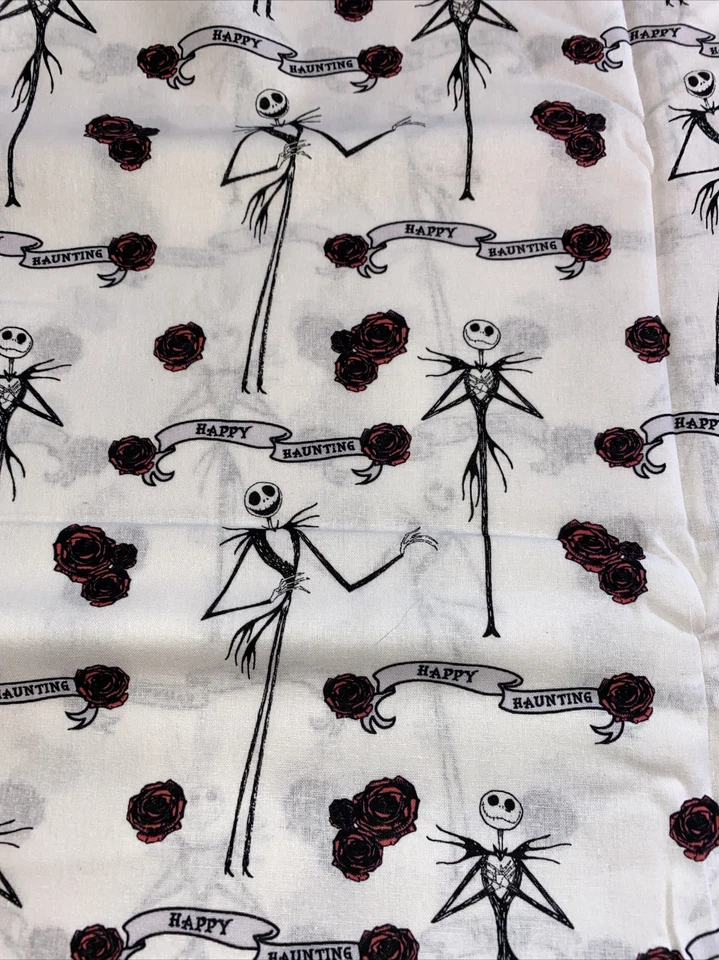 Tela Pesadilla Antes De Navidad BTHY 'Happy Haunting' Nuevo Algodón Halloween Foto 1 de 1
