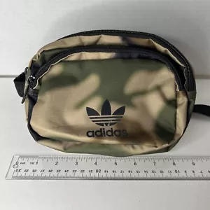 Adidas Nylon Green Camo Fanny Adjustable Belt Bag Unisex - Picture 1 of 8