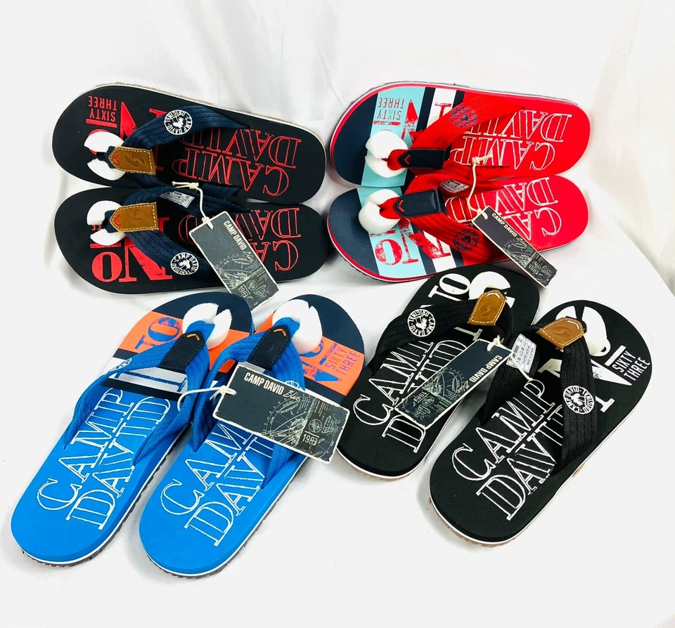 Camp David Beach Sandale mit Logo-Design Gr. 43 - 44 verschiedene Farben