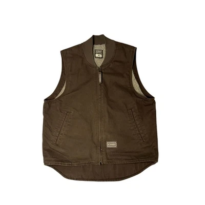 Schmidt Vest - men's Medium- Brown Campus Sherpa Lined Workvest - Image 1 of 4