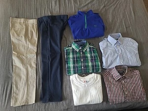CHAPS Boys Dress Clothing Lot of 6 Plus 4 New T-shirts Size 8. - Picture 1 of 14
