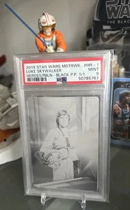 Luke Skywalk 1/1 Black Printing Plate PSA 9 Topps Masterwork 2019 1 Of 1 Rare - Picture 1 of 24