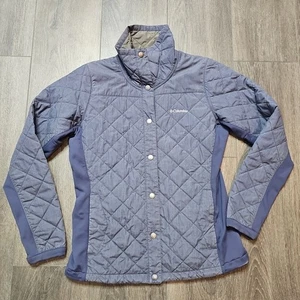 Columbia Steppjacke Damen klein blau durchgehender Reißverschluss Tasche Outdoor - Bild 1 von 4