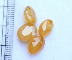 17,30 kt 4 Stck. Natürlicher Saphir Gelb Oval Facettiert Schliff 8,5 * 10,5 mm Edelstein - Bild 1 von 6