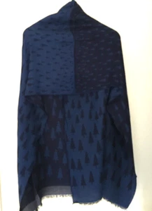 Talbots large gorgeous wool blend Scarf/Shawl size 76" x 20" Made in Italy New! - Picture 1 of 7