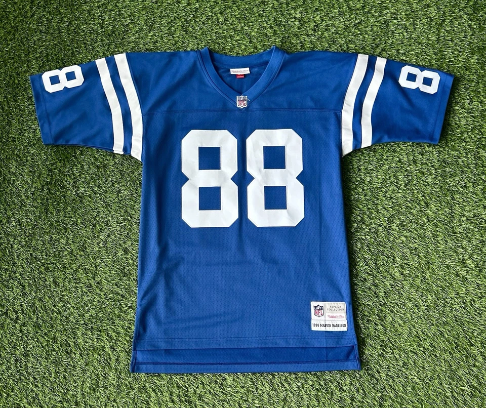 Mens Mitchell & Ness NFL Marvin Harrison Jersey 1996 Indianapolis Colts Size M - Image 1 of 4