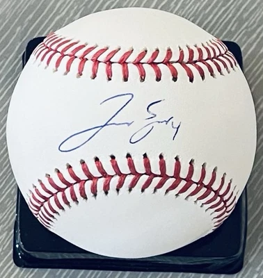 SPECTACULAR GEORGE SPRINGER W/#4 PSA/DNA AUTHENTICATED SIGNED MANFRED BASEBALL - Image 1 of 3