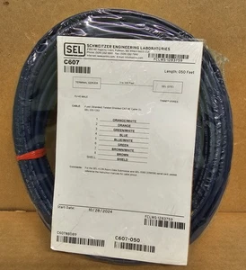Schweitzer Engineering C607 Serial Cable 050 Feet - Picture 1 of 4