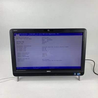 Dell Vostro 330 AIO 23" i3-380 2.53 GHz 4 GB RAM Ho HDD No OS No AC Adapter - Image 1 of 4