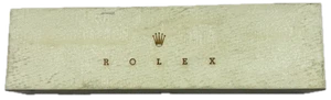 Vintage Rolex Elongated Aqua Green Ladies Wristwatch Box Plastic & Felt Lined - Picture 1 of 8