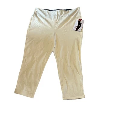 Women with Control Regular Fit Pull-on Knit Leggings Cream Women’s  Sz-2XP - Image 1 of 4