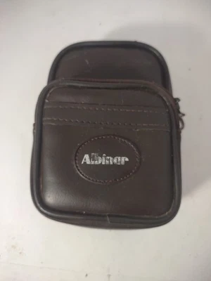 Vtg Albinar Camera Bag Case, Zipper Pocket Belt Loop Holder Brown Leather 2058 - Image 1 of 4