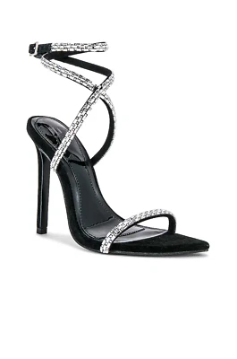 JLO Jennifer Lopez x REVOLVE Star 凉鞋黑色女式 9.5 码全新无标签 — 第 1/4 张图片