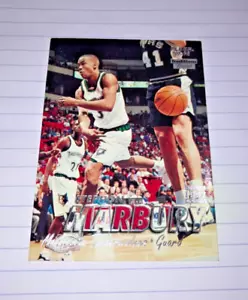 1997-98 Fleer TRADITIONS CRYSTAL Stephon Marbury #25 All-NBA ROOKIE SUPER SELTEN! - Bild 1 von 3