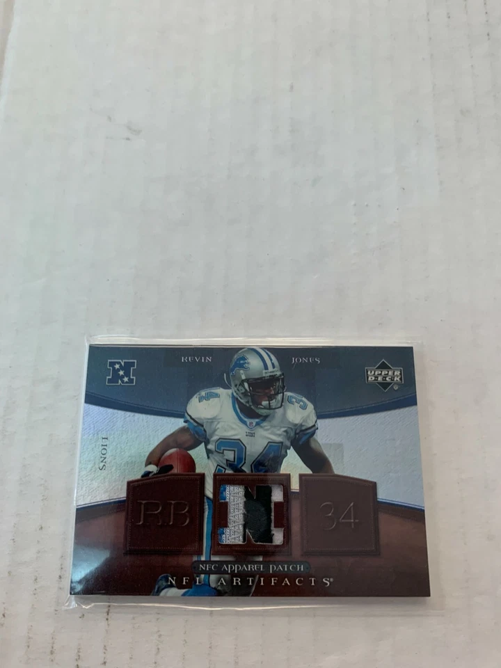 Kevin Jones 2007 Artifacts Patch Card #NFC-KJ Serial #18/50 - Image 1 of 1
