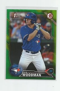 2016 Bowman Draft J.B. WOODMAN Green 50/99 - Picture 1 of 1