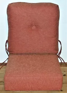 Outdura® Outdoor Deep Seat Cushions ~ Rumor Brick 25 x 26.5 x 7 / 24.5 x28x8 NEW - Picture 1 of 7