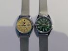 Automatic Vintag Seiko 5 Lot 2 Peice Wrist Watch  36mm Case Original Movement