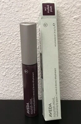 Aveda Nourish-Mint Rehydrating Lip Glaze ~ MULLED PLUM 962  ~ New In Box PURPLE - Image 1 of 3